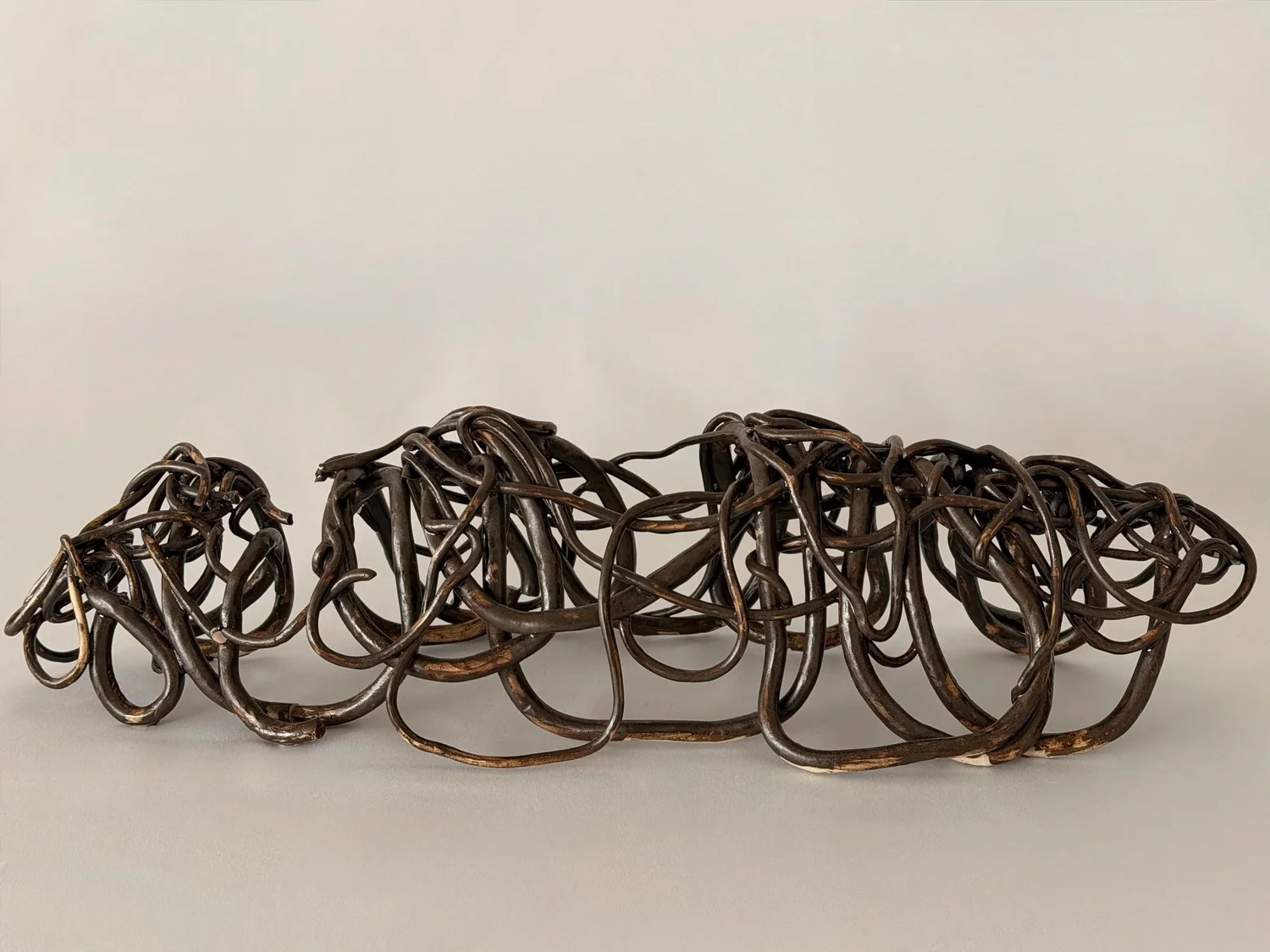 Knots, 2025, stoneware, by Ayse Akdemir
