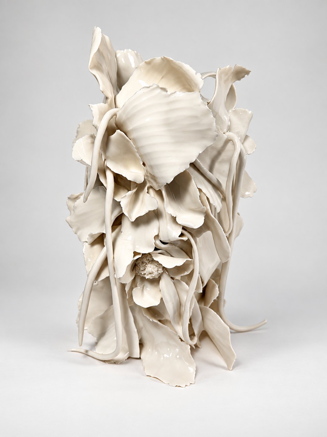 Porcelain Shroud, 2026, porcelain, by Ayse Akdemir
